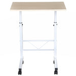 Side Table Adjustable Mobile C-Table, Chipboard & Steel