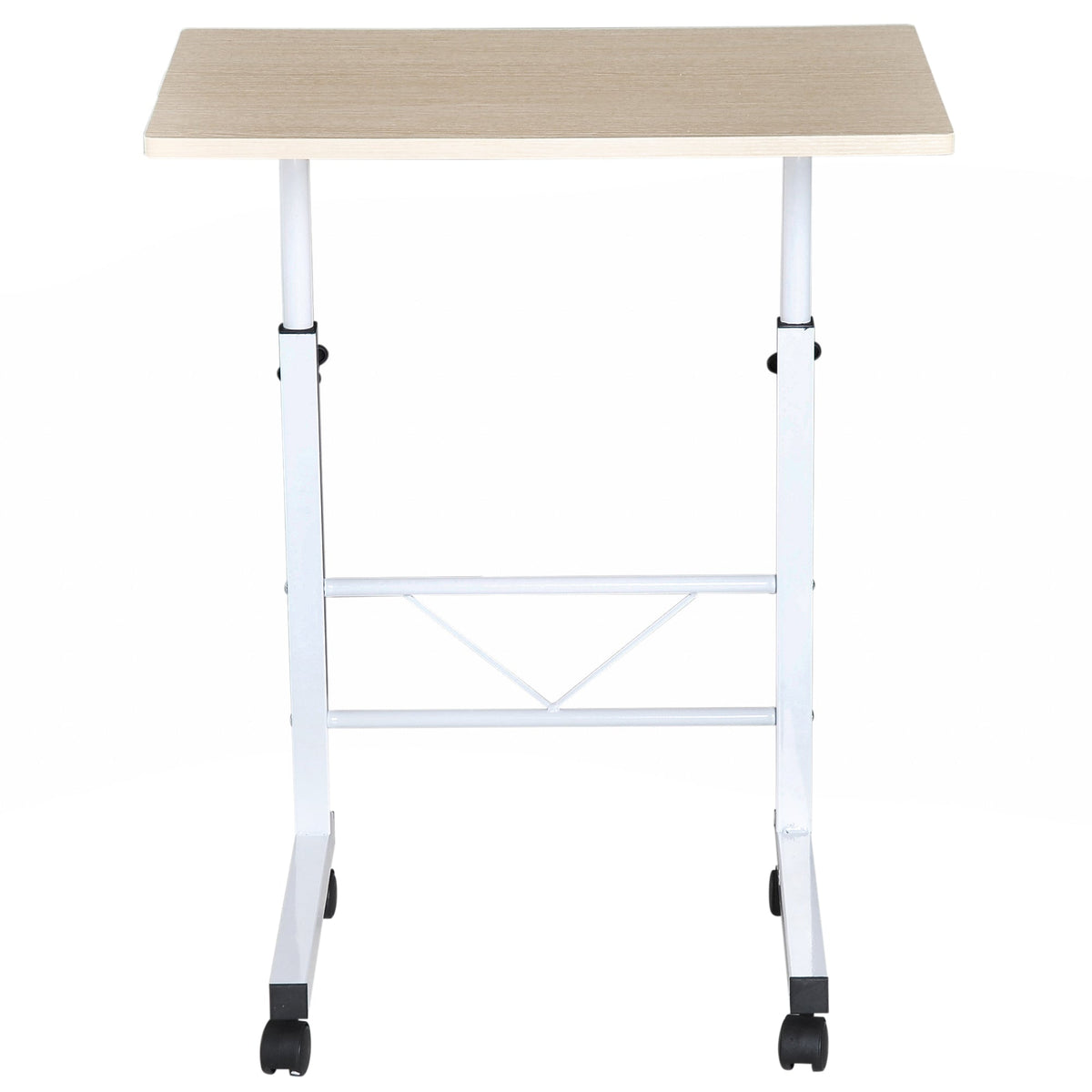 Side Table Adjustable Mobile C-Table, Chipboard & Steel