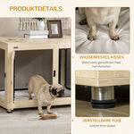 Dog Crate, Lockable, 2 Doors, Natural + Black