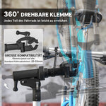 Bicycle Assembly & Repair Stand, 40 kg Capacity Foldable Height-Adjustable 360° Rotatable, Black Metal