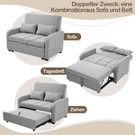 Sofa Bed, Multifunctional Folding Adjustable Backrest 180x127cm