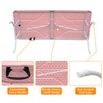 Folding Table 180cm, Heavy Duty Portable with Handle, Pink