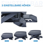 Footrest, 3 Heights Adjustable, HIPS Black