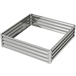 Raised Bed Planter, Garden Vegetable Herb Flower Box, Steel Silver