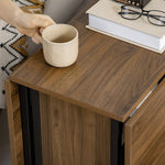 Folding Dining Table, 6 Person, Storage, Light Brown