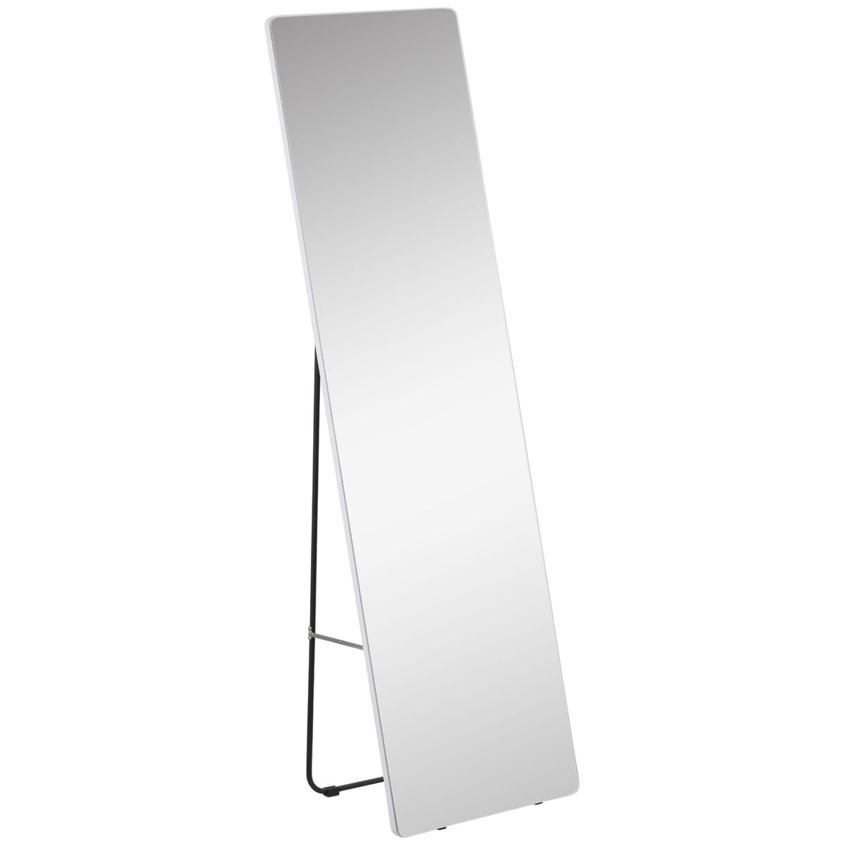 Full Length Mirror, Standing Wall Wardrobe Dressing, 45x160cm, Silver