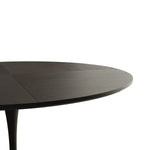 Dining Table Set for 4, Tulip Table with 4 Chairs, Black Table and Gray Chairs