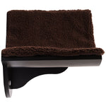 Cat Lounger Wall Mounted Plush Pad Brown