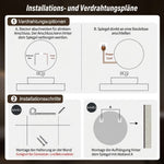 Round LED Bathroom Mirror 80 cm - Anti-Fog Dimmable HD Silver Glass