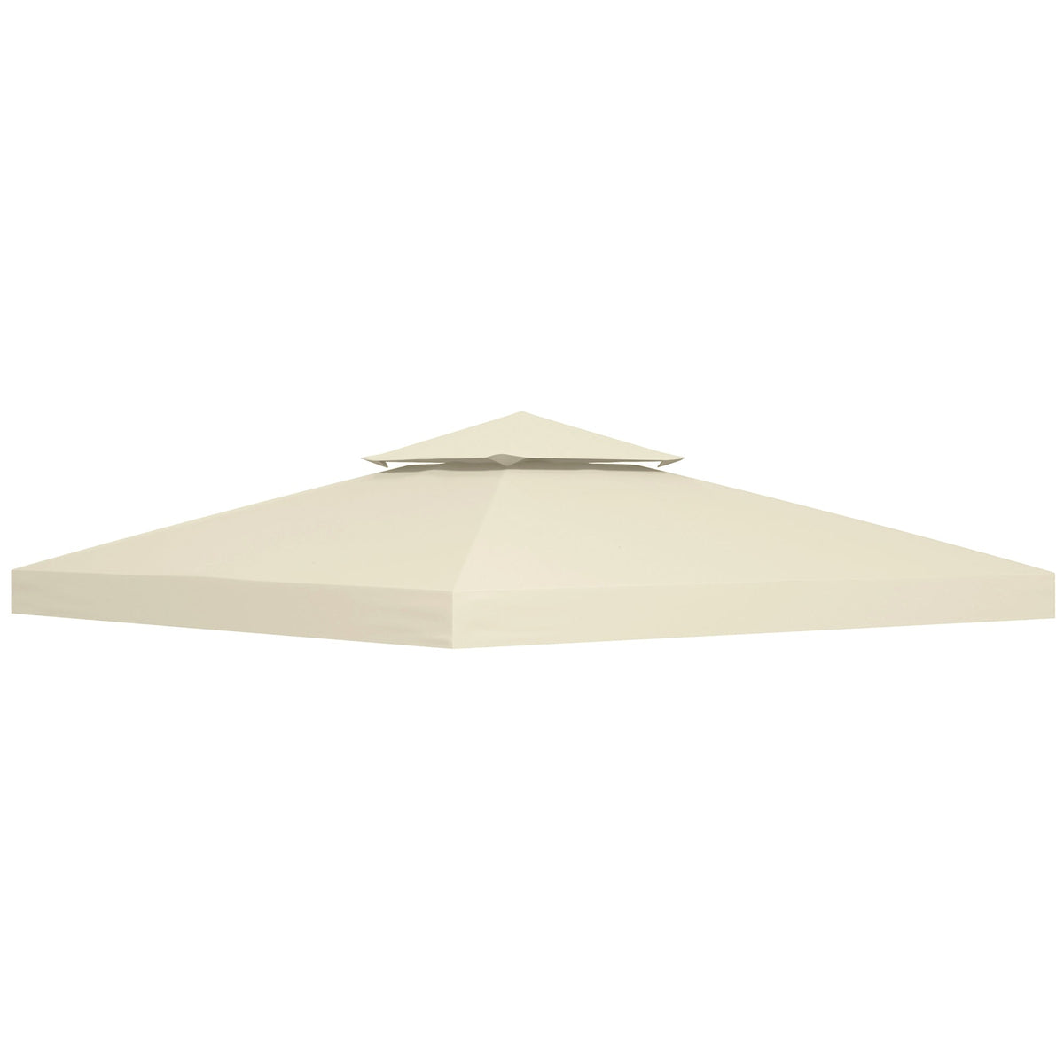Replacement Roof for Metal Gazebo 3x3m Garden & Patio, Cream White Polyester