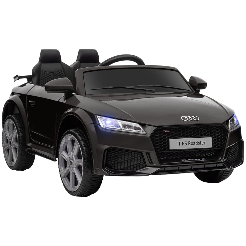 Audi Kids' Electric Car, 2.4G Remote Control, Music, Horn, LED, USB, Black