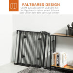 Dog Barrier, Automatic Door, Adjustable, Foldable, 3 Panels, Metal
