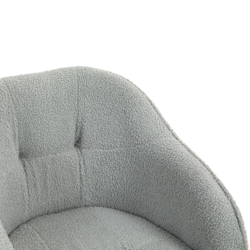 Home Office Chair, Ergonomic Swivel Rocking, Gray