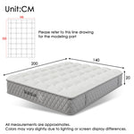 Upholstered Bed, 140x200cm Double with Slatted Frame & Headboard, Dark Green Velvet