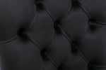 Nikki Collection Tufted Velvet Upholstered Dining Chair 2-Pc Set - Black