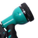 DURHAND Wall-Mounted Hose Reel, 15m Multi-Spray 180° Swivel, Plastic Green Black