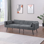 Convertible Sofa Bed, Folding Futon Sleeper, Adjustable Backrest, Small Spaces