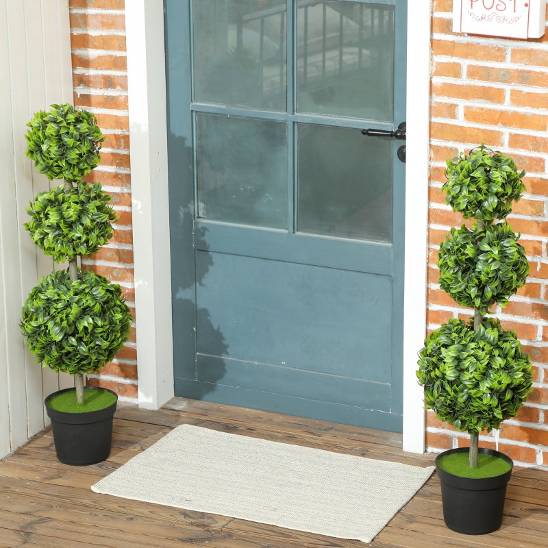 Artificial Plants, Plastic Leaves Flocked Soil, Green
