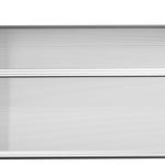 Front Door Canopy, 75x195x23 cm, 5mm Polycarbonate, Transparent Aluminum