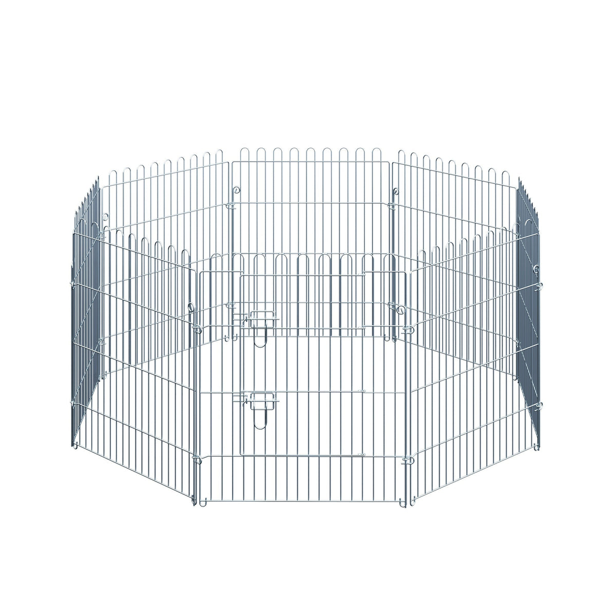 Puppy Run Playpen 8-Piece 63x76cm Safe Stable Metal
