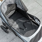 Dog Stroller, Foldable for Large Dogs & Cats, 30 kg, Grey