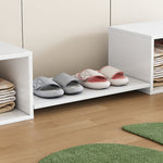 Shoe Cabinet, Entryway Furniture Multi-Use Bench, White