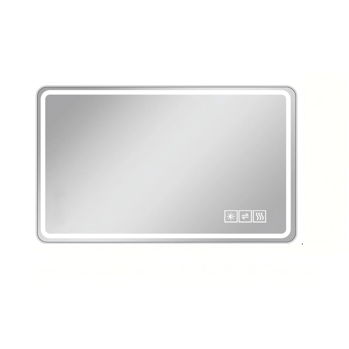 Frameless LED Bathroom Mirror 60x120cm - Anti-Fog Dimmable Glass