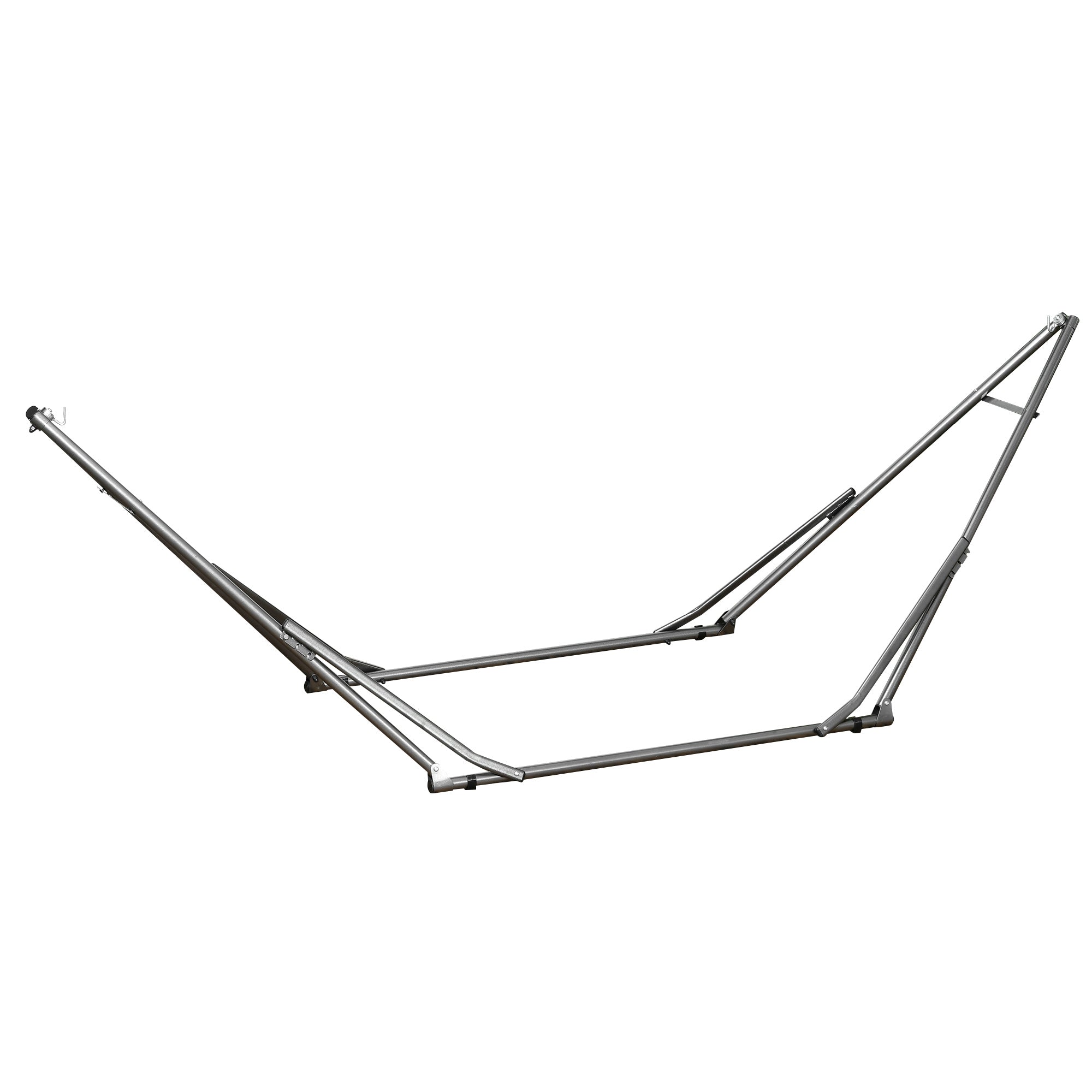 Foldable 2-in-1 Hammock Stand & Clothes Rack, 120kg Load Capacity, 290x92x88cm, for Garden & Patio