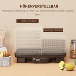 Food Dehydrator, 6 Trays, 550W, 40-70°C, 48-Hour Timer, Black