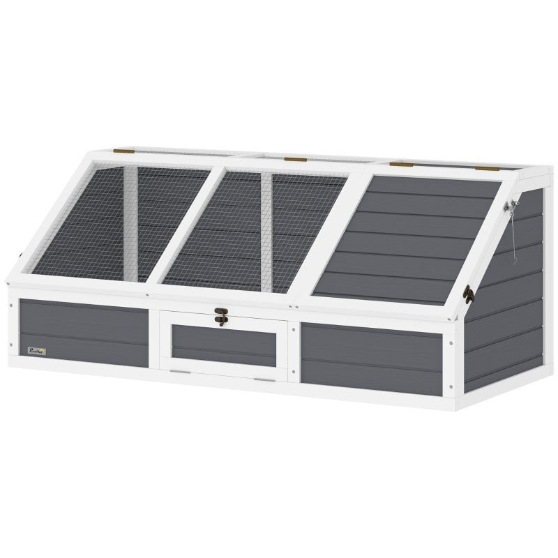 Turtle Box, Bottomless Outdoor Enclosure, Light Gray