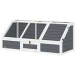 Turtle Box, Bottomless Outdoor Enclosure, Light Gray