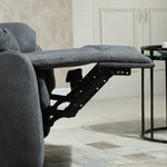 Reclining Armchair, 150° Tiltable for Living Room, Dark Grey Linen Look