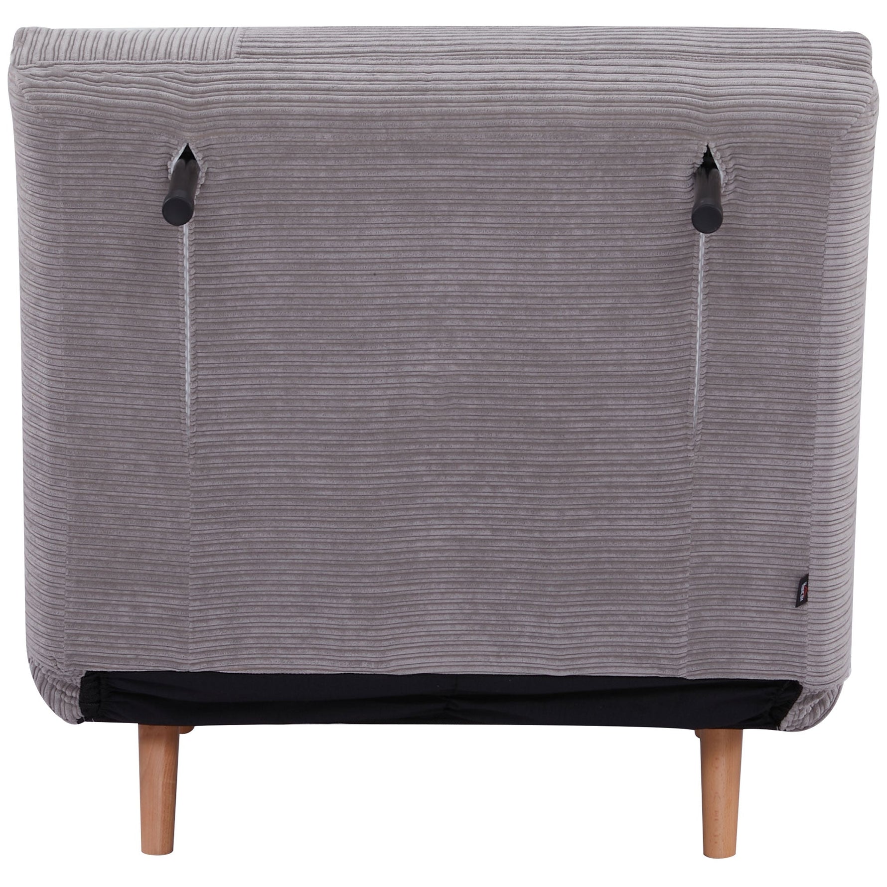 2-in-1 Sofa Bed Sleeper Chair Adjustable Folding Mattress Corduroy Light Grey