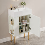 Bathroom Furniture Washbasin 55cm, Guest Bathroom Vanity Unit, White