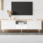 TV Stand with Storage and Cable Management