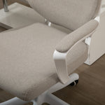 Ergonomic Office Chair with Lumbar Support, Adjustable 120kg, Beige
