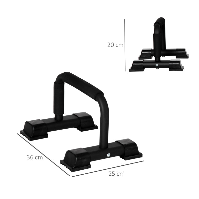 Push-Up Handles, Set of 2 Non-Slip Bars, Steel