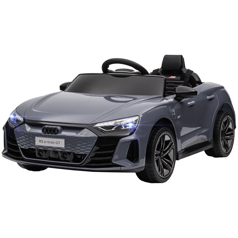 Children's Electric Car 12V with Remote Control, 2 Motors, 4 Suspended Wheels, Gray