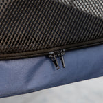 Dog Stroller Foldable Buggy Cushion Mesh up to 20 kg Oxford Fabric Blue