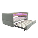 N623P252542G Sofa Bed with Storage, LED Lighting & Power Outlet, Upholstered