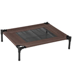 Outdoor Dog Bed, Raised Pet Bed with Washable Mesh, Brown