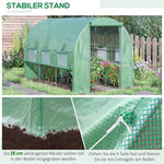 Walk-in Tunnel Greenhouse 2.95x2x2m 6 Windows UV Protection Garden