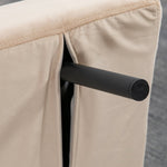 Sofa Bed/Recliner Guest Bed Adjustable Backrest, Velvet Beige
