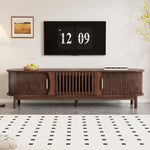 Lowboard TV Cabinet, 165 x 39.5 x 46 cm Sliding Door 65-inch TV Stand, Brown