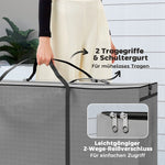 Garden Cushion Storage Bag, Waterproof UV-Resistant 600D Oxford Light Gray