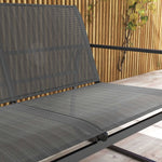 Garden Furniture Set, 4-Piece with Two-Seater, 2 Chairs & Coffee Table, Black Mesh