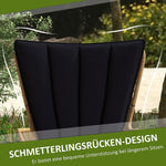 Rattan Seating Group, 3-Piece with 2 Chairs & Side Table, Tempered Glass