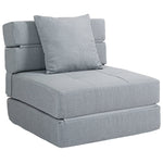 Foldable Sleeper Chair 2-in-1 Bed Function 100kg Capacity, Guest Bed