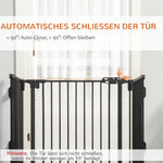 Dog Barrier, Automatic Door, Adjustable, Foldable, 3 Panels, Metal