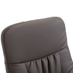 TV Armchair 2-piece Reclining 360° Swivel 10 Massage Points, Faux Leather Brown